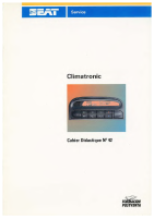 Seat Self Service Program - SSP 042 Climatronic 